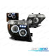 PHARES NISSAN NAVARA 04-09 PATHFINDER 05-10 ANGEL EYES LED NOIRS