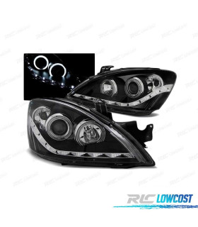 PHARES POUR MITSUBISHI LANCER VII 04-07 DAYLIGHT ANGEL EYES NOIR
