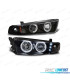 PHARES POUR MITSUBISHI GALANT 8 EA0 96-06 ANGEL EYES CCFL + LED NOIR