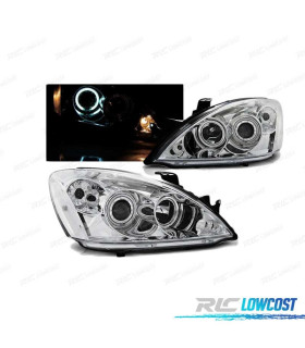 PHARES MITSUBISHI LANCER 7 04-07 ANGEL EYES CHROMÉ