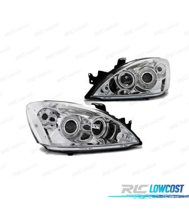 PHARES MITSUBISHI LANCER 7 04-07 ANGEL EYES CHROMÉ