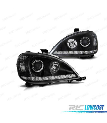 PHARES MERCEDES CLASSE ML W163 98-01 DAYLIGHT NOIRS