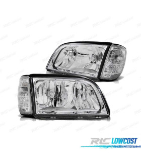 PHARES MERCEDES CLASSE S W140 91-98 CHROMÉ + CLIGNOTANTS