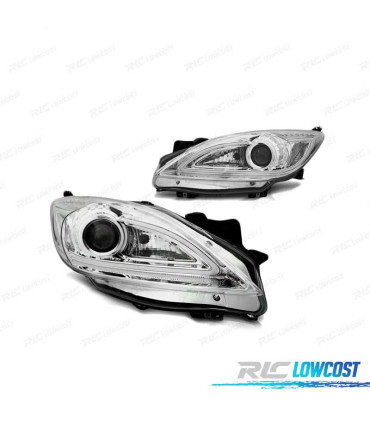 PHARES LED TUBE LIGHT MAZDA 3 09-13 CHROMÉ