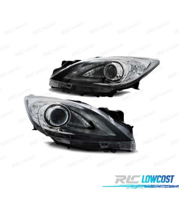 PHARES MPS LOOK POUR MAZDA 3 09-13 NOIR
