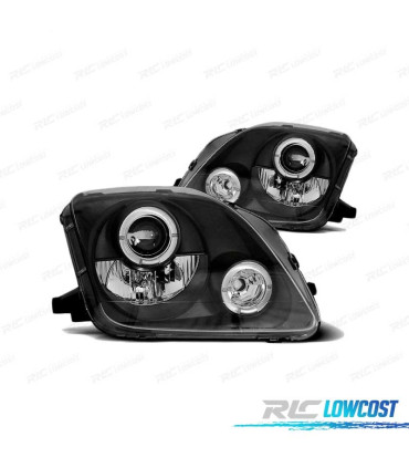 PHARES HONDA PRELUDE 97-01 ANGEL EYES FOND NOIR