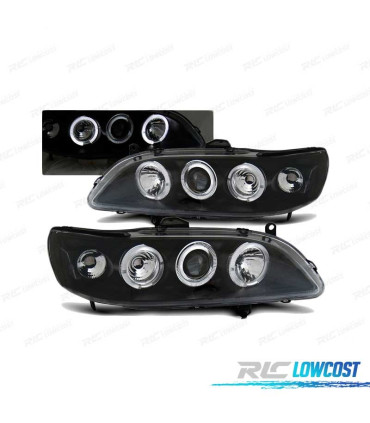 PHARES HONDA ACCORD 98-02 ANGEL EYES USA FOND NOIR