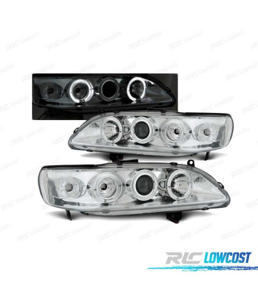 PHARES HONDA ACCORD 98-02 ANGEL EYES USA CHROMÉ