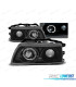 PHARES POUR HONDA CRX 87-89 ANGEL EYES FOND NOIR
