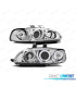 PHARES POUR HONDA CIVIC 91-95 2D 3D ANGEL EYES CHROMÉ