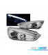 PHARES FORD FOCUS MK3 15-18 TRU DRL LED CHROMÉ