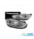 PHARES POUR FORD FIESTA MK7 13-16 LED TRU DRL CHROMÉ
