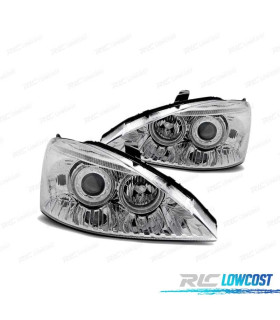PHARES FORD FOCUS 01-04 ANGEL EYES CHROMÉ