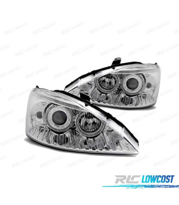 PHARES FORD FOCUS 01-04 ANGEL EYES CHROMÉ