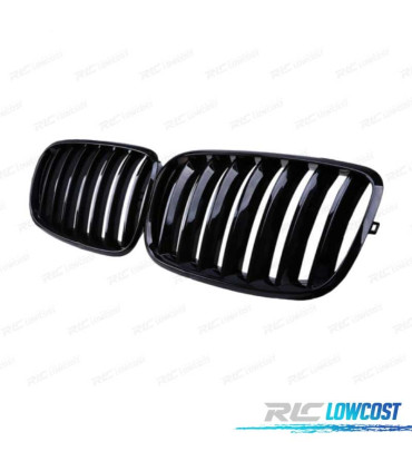 CALANDRES BMW X5 E70 X6 E71 07-14 LOOK M PERFORMANCE NOIR BRILLANT