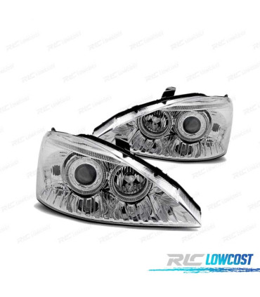 PHARES FORD FOCUS 98-01 ANGEL EYES CHROMÉ
