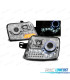 PHARES FIAT PANDA 03-11 LED ANGEL EYES CHROMÉ
