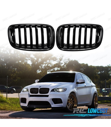 CALANDRES BMW X5 E70 X6 E71 07-14 LOOK M PERFORMANCE NOIR BRILLANT