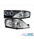 PHARES CITROEN C3 02-09 ANGEL EYES CHROMÉ