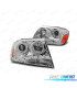 PHARES JEEP GRAND CHEROKEE 99-05 DAYLIGHT ANGEL EYES CHROMÉ
