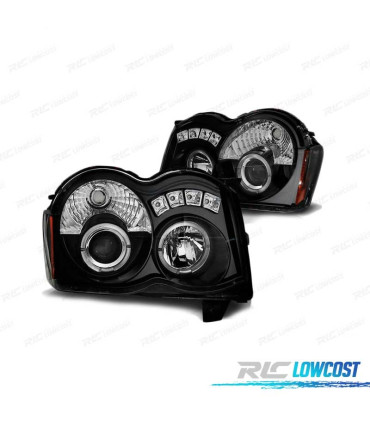 PHARES JEEP GRAND CHEROKEE ANGEL EYES 08-10 NOIR