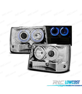 PHARES JEEP GRAND CHEROKEE 93-98 ANGEL EYES CHROMÉ