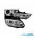 PHARES BMW E92 E93 06-10 XÉNON ANGEL EYES LED CHROMÉ