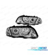 PHARES BMW E46 98-01LED ANGEL EYES CHROMÉ