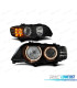 PHARES BMW X5 E53 99-03 ANGEL EYES FOND NOIR CLIGNOTANT LED