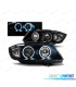 PHARES BMW E90 E91 05-08 CCFL ANGEL EYES FOND NOIR