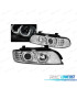 PHARES BMW E39 95-03 ANGEL EYES 3D CHROMÉS CLIGNOTANTS LED
