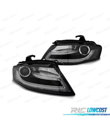 PHARES LED AUDI A4 B8 08-11 XENON TRU DRL NOIR