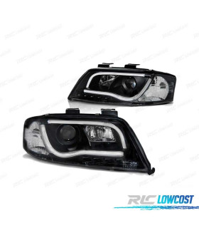 PHARES LED AUDI A6 01-04 TRU DRL ECE-R87 NOIR