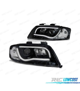 PHARES LED AUDI A6 97-01 TRU DRL NOIR