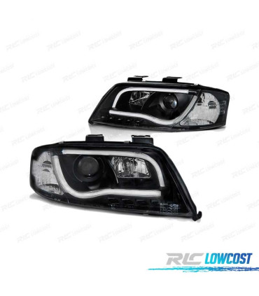 PHARES LED AUDI A6 97-01 TRU DRL NOIR