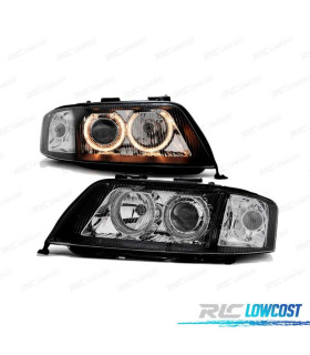 PHARES AUDI A6 01-04 ANGEL EYES NOIR