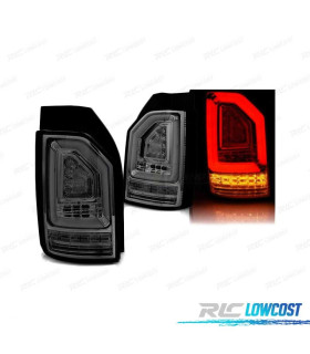 FEUX ARRIÈRE POUR VOLKSWAGEN VW T6 15-19 CLIGNOTANT LED DYNAMIQUE FUMÉ AMOULE OEM