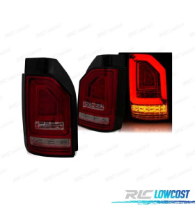 FEUX ARRIÈRE VOLKSWAGEN VW T6 MULTIVAN CARAVELLE 15-19 LED DINAMIQUE FUMÉ