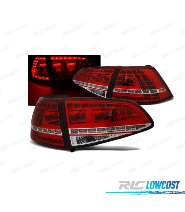 FEUX ARRIÈRE VOLKSWAGEN VW GOLF 7 12-17 LOOK GTI ROUGE