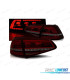 FEUX ARRIÈRE VOLKSWAGEN VW GOLF 7 12-17 LOOK GTI ROUGE FUMÉ