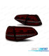 FEUX ARRIÈRE VOLKSWAGEN VW GOLF 7 12-17 LOOK GTI ROUGE FUMÉ