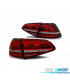 FEUX ARRIÈRE FULL LED VOLKSWAGEN VW GOLF 7 12-17 LOOK GTI ROUGE BLANC