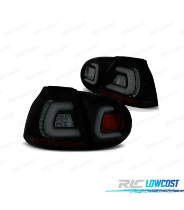 FEUX ARRIÈRE VOLKSWAGEN VW GOLF 5 03-09 LED BAR NOIR FUMÉ