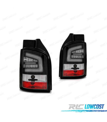 FEUX ARRIÈRE POUR VOLKSWAGEN VW T5 10-15 1P LED BAR NOIR