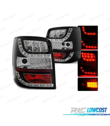 FEUX ARRIÈRE POUR VOLKSWAGEN VW PASSAT B5 96-00 VARIANT CLIGNOTANT LED NOIR