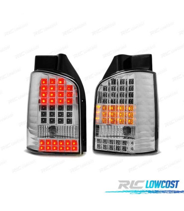 FEUX ARRIÈRE VOLKSWAGEN VW T5 03-09 LED CHROMÉ