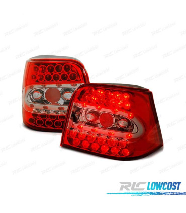FEUX ARRIÈRE VOLKSWAGEN VW GOLF 4 97-03 LED ROUGE LEX