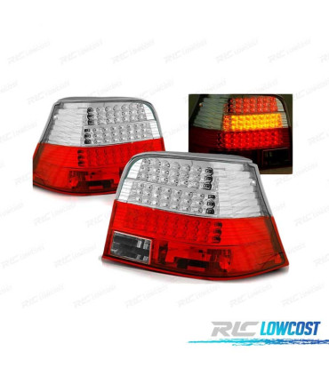 FEUX ARRIÈRE VOLKSWAGEN VW GOLF 4 97-03 LED ROUGE BLANC