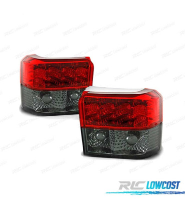 FEUX ARRIÈRE POUR VOLKSWAGEN VW T4 90-03 LED ROUGE FUMÉ