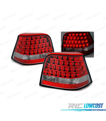 FEUX ARRIÈRE VOLKSWAGEN VW GOLF 4 97-03 LED ROUGE